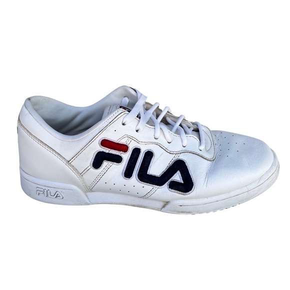 Fila White Leather Sneakers - Picture 1 of 9